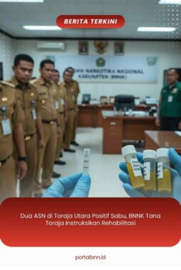 Dua ASN di Toraja Utara Positif Sabu, BNNK Tana Toraja Instruksikan Rehabilitasi