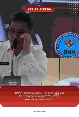 BNNP DKI Rehabilitasi 8.865 Pengguna Narkoba Sepanjang 2025, 322 di Antaranya Anak-anak
